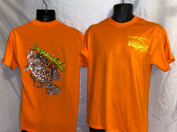 Crappieholic Big Fish Tee Orange