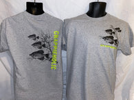 Crappieholic New School Grey Tee