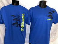 Crappieholic New School Royal Blue Tee