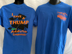 Crappieholic Thump Addiction Royal Blue