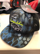 HEADWEAR Crappieholic Richardson Kryptek Camo meshback snap back cap