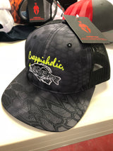 HEADWEAR Crappieholic Richardson Kryptek Camo meshback snap back cap
